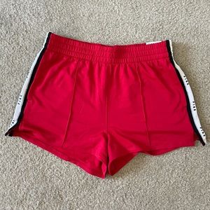 Red PINK brand Track Shorts